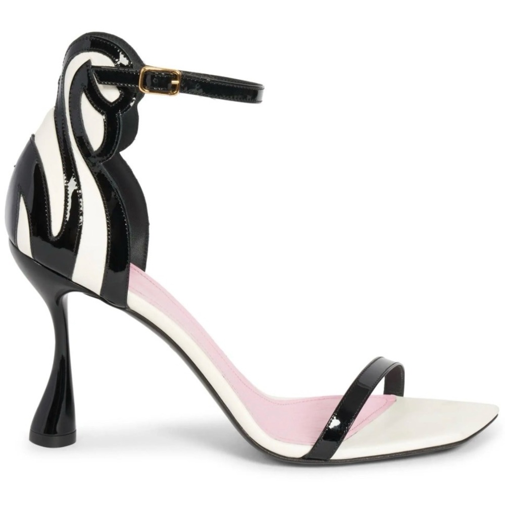 Balmain Eden 95MM Colorblocked Patent Leather Sandals size 36